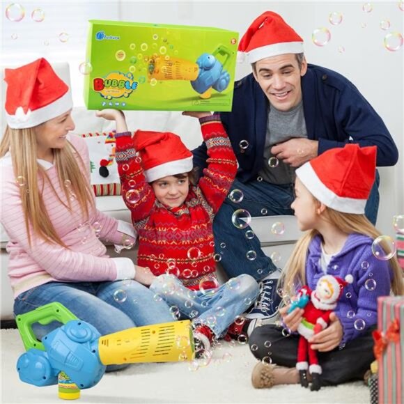 Duckura Bubble Leaf Blower, Bubble Gun for Toddlers 1-3, Kids Bubble Blower - Picture 2 of 7